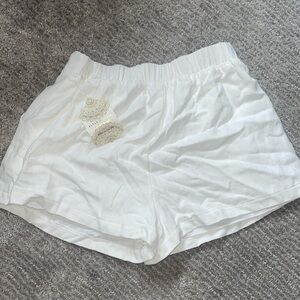 White altered state shorts- light- baggy fitting